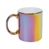 *Nuevo 0022* 8*9.5cm 330ml *Serie Galvanizada*Taza de Café de Color Creativo*Taza de Cerámica Personalizada