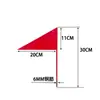 Bandeira de Atmosfera Dinâmica Bandeira de Marcação Bandeira de Telhado Bandeira Triangular Vermelha de Ferro Pode Girar Sem Perda de Tinta Bandeira Triangular Bandeira Média de Ferro