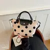 Bolsa de poá com design de nicho transfronteiriço para mulheres, novo estilo 2026, bolsa de ombro tote artística, versátil, casual, bolsa leve estilo bolinho