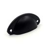 Manija Moderna Simple de Aleación de Aluminio para Armario de Ropa Negro Mate Distancia entre Agujeros de 64 Manija de Cajón Pequeña Manija de Muebles de Metal