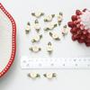 Cinta DIY hecha a mano pequeña rosa flor mini hoja verde pequeña flor accesorios decorativos pequeños accesorios de flores al por mayor