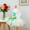Roupas para Cachorro e Gato de Estimação, Roupas para Cachorro Pequeno e Filhote, Saia de Gaze Trevo, Saia Fofa para Cachorro, Saia para Pet