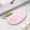 Alfombra de Piso Absorbente de Agua para Puerta de Inodoro Cuadrada Flocada Gruesa, Alfombra para Pies Antideslizante para Entrada de Puerta de Inodoro/Baño