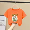 Camiseta de Manga Corta para Niña Verano 2026 Nueva Elegante Moderna Ropa de Verano para Niños, Top Holgado de Algodón Puro Camiseta de Moda