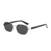 Gafas de Sol Metálicas Estilo Retro Francés Old Money Estilo Hong Kong para Mujer, Protección Solar, Montura Pequeña de Gama Alta, Nuevas Gafas de Sol Estilo Europeo y Americano para Hombre