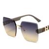 Gafas de sol de alta gama ins de cara grande para adelgazar, a prueba de UV para mujer, en línea, rojas, nuevas, de alta gama, moda, venta al por mayor