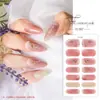 2025 Novos Adesivos de Unha Tendência Filme de Esmalte Adesivos de Unha Japoneses Fofos Frescos Florais Adesivos de Unha Conjunto Completo