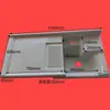 Fregadero de Lavandería, Lavabo de Balcón con Gabinete Integrado, Gabinete para Lavadora con Tabla de Lavar, Gabinete de Lavandería Integrado con Esquina Recortada