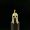 Ebay AliExpress venta caliente EDC colgante de cuchillo de latón puro colgante de cuerda de paraguas linterna DIY colgante de tigre de dedo casco espartano de cobre