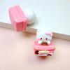 Galleta de dibujos animados tridimensional meow accesorios de resina pegamento de crema DIY adornos de micro paisajismo colgante de llavero material para flor de zapato