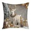 Fundas de Almohada Serie Navideña para Decoración de Dormitorio y Sofá, Fundas de Cojín Estampadas de Papá Noel y Muñeco de Nieve Venta al por Mayor