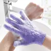 Guantes de baño exfoliantes de doble cara para uso doméstico, adecuados tanto para hombres como para mujeres, fuerte eliminación de suciedad, exfoliación de espalda sin dolor, guantes de baño