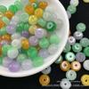 Gelo Jade Bashan Cui Tri-color Ábaco Contas Soltas Contas Venda por atacado DIY Jade Joias Pulseira Colar Espaçador Acessórios