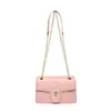 Bolso Pequeño Cuadrado de Moda Callejera para Mujer 2026 Nuevo Nicho Bolso de Cadena Acolchado Estilo Chanel Bolso de Hombro Cruzado de Moda
