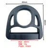 Anilla D de plástico con forma de flor de ciruelo del fabricante, hebilla perforada en forma de D, anillo semicircular hueco, anillo D de conexión de gancho