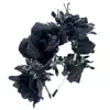 Diadema Europea y Americana Nueva de Flores para Halloween Araña Personalizada Flor Artificial Maquillaje Cosplay Fiesta Accesorios para la Cabeza Venta al por Mayor