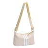 Bolsa de Tecido de Nylon Bolsa Feminina de Grande Capacidade 2025 Temporada Novo Estilo Simples Casual Listrada Bolsa de Ombro Larga Moda Bolsa Transversal