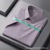 Camisa de Seda de Amora de Alta Qualidade para Homens, Manga Longa e Manga Curta, Traje Formal de Negócios, Roupa Profissional, Não Amassa, Camisa de Modal Seda de Gelo Fluida