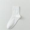 Calcetines de Verano para Hombre de Color Sólido Calcetines de Media Caña Calcetines Finos de Verano Absorbentes del Sudor Malla Transpirable Malla Calcetines Largos Casuales de Algodón