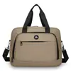Maleta masculina elegante e simples, bolsa portátil à prova de choque para laptop, bolsa de ombro transversal multifuncional à prova d'água