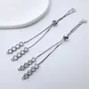 Pulseira com Zircônia em Forma de Coração Micro-Incustada Simples Banhada a Ouro Cobre com Fecho de Zíper Material para Miçangas Acessórios de Joias DIY