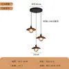 Lustre de sala de jantar estilo vintage de luxo leve, novo lustre de cabeceira de quarto, luminária de parede de alta qualidade, luminária de ferro para hall de entrada