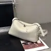 Bolso de Hombro Grande de Cuero de Vaca de Primera Capa, Bolso de Mano de Cuero Genuino Suave, Diseño Sencillo y de Moda, Color Sólido, para Mujer, Estilo Nicho