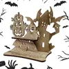 Nuevos Productos Transfronterizos Halloween Artesanías de Madera Árbol Fantasma Calabaza Escena Festiva Decoraciones de Ambiente