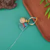 Chaveiro Pingente Corrente de Celular Borla Ornamento Pequeno Dopamina Hortênsia Exquisita Trama de Diamante Gradiente Tecido à Mão