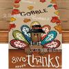 Mantel de Otoño Caliente de Acción de Gracias Transfronterizo Venta Directa de Fábrica Decoración de Mesa Aislante Antiincrustante Caminos de Mesa Estampados de Lino