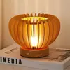Lámpara de Mesa Clásica de Estética de la Dinastía Song, Lámpara de Mesita de Noche para Dormitorio, Pintura Artística de Madera de Nuevo Estilo Chino, Lámpara de Mesa Zen de Sala de Té Estilo Chino