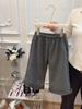 Calça Espessa com Forro de Lã Estilo Coreano para Meninas, Outono e Inverno, Tendência, Roupa da Moda Casual Estilo Coreano para Bebês Meninas