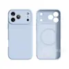 Capa de Silicone Líquido para iPhone 18 Pro Max Cobertura Total Anti-Queda Botões Integrados Câmera IA Capa Protetora Apple