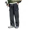 Calça de Montanhismo Masculina de Perna Larga Transfronteiriça Europeia e Americana Primavera e Outono Montanha Outdoor Calças Casuais Soltas com Caimento Versáteis