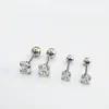 Pendientes de Acero de Titanio Roscados Estilo Punk al por Mayor de Fabricante en Stock, Pendientes Modernos y Geniales, Personalizados, Sencillos y Modernos