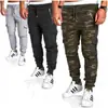 2022 ebay Primavera y Otoño Europeos y Americanos Nuevos Pantalones de Fitness para Hombre Pantalones Deportivos Rayados Plisados Pantalones Casuales para Hombre WISH