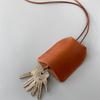 Bolso para llaves colgante de cuello creativo retro, bolso ajustable para guardar llaves de coche, bolso pequeño de tendencia urbana