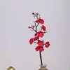 Ramas Simuladas de Flor de Ciruelo Decoración Pastoral Clásica China Flores de Seda Adornos de Flores Artificiales para Sala de Estar Flores Simuladas de Flor de Invierno Accesorios de Fotografía