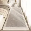Tapete de Cabeceira para Quarto Estilo Luxo Leve de Alta Qualidade, Tapete de Pé Espessado Anti-Derrapante de Faux Cashmere, Almofada para Sacada de Janela, Dropshipping da Amazon