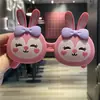Gafas de Sol Polarizadas Plegables de Dibujos Animados para Bebés Lindas Niñas Pequeñas Niños Foto Gafas de Sol de Silicona Suave Conejo Gafas para Niños Súper Lindas