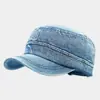 Boné Militar Simples Liso Estilo Vintage para Homens e Mulheres, Chapéu de Roupa de Trabalho da Moda Streetwear, Chapéu de Sol para Esportes ao Ar Livre