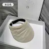 Sombrero Visera de Organza de Moda para Mujer, Sombrero de Sol para Salidas de Verano, Sombrero de Sol Versátil Nuevo Coreano