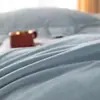 Conjunto de cuatro piezas de forro polar para bebé de alta densidad grado A, diseño minimalista, color liso, dos tonos, adecuado para dormir sin ropa, antiestático, cálido conjunto de forro polar para bebé