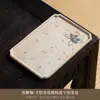 Juego de Té Kung Fu de Cerámica Pintado a Mano de Tres Piezas con Tapa, Tetera y Bandeja, Individual de Gama Alta que No se Calienta al Tacto para Uso en Casa