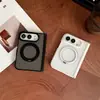Aplicável à Capa de Celular Mate com Sensação de Pele Duo para iPhone com Suporte Magnético Rotativo Cobertura Total Dobrável Anti-queda Protetora para Apple