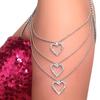 Moda europeia e americana estilo étnico corrente de ombro multicamadas transfronteiriça sexy festa amor strass decoração de ombro corrente de ombro