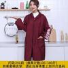 Overol de terciopelo de invierno impermeable y a prueba de aceite para hombre y mujer, grueso, a prueba de polvo para cocina, abrigo de manga larga, delantal de cocina, overol