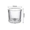 Em Estoque, Vários Tamanhos de Copos para Velas, Porta-Velas de Vidro para Aromaterapia, Decorações para Casa, Copos de Vidro Espessado para Velas de ml