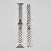 Adequado para Apple S11 Smart Watch Nova Pulseira em Forma de H Fina Sólida Fivela Borboleta Pulseira de Aço Inoxidável 14mm
