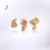 Retención de color fuerte Colgante de arena dorada Xiangyun Pulsera Ruyi auspiciosa Collar genuino para hombre y mujer Accesorios de aceite para cuentas DIY Material